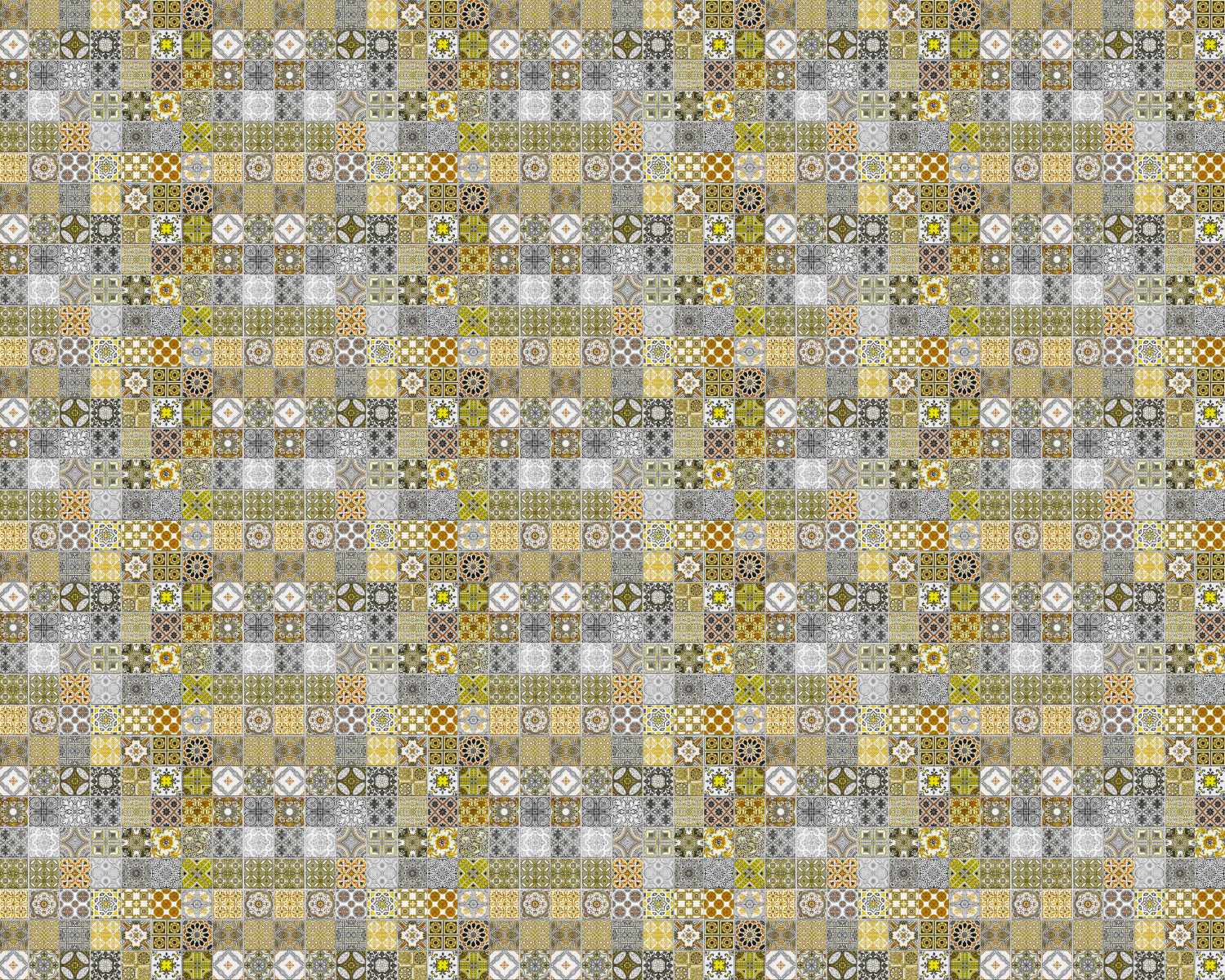 Toilettenrückwand Patchwork