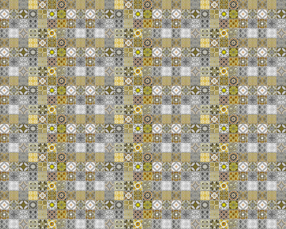 Toilettenrückwand Patchwork