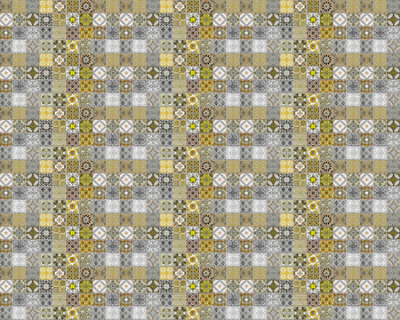 Toilettenrückwand Patchwork