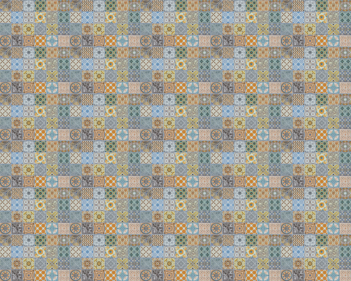 Toilettenrückwand Patchwork