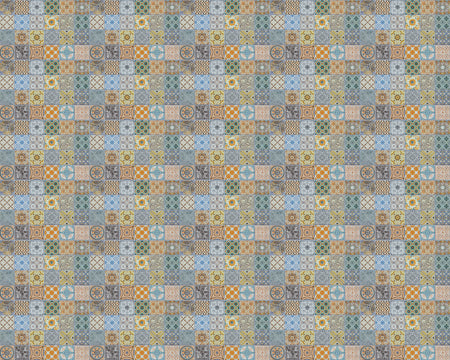 Toilettenrückwand Patchwork