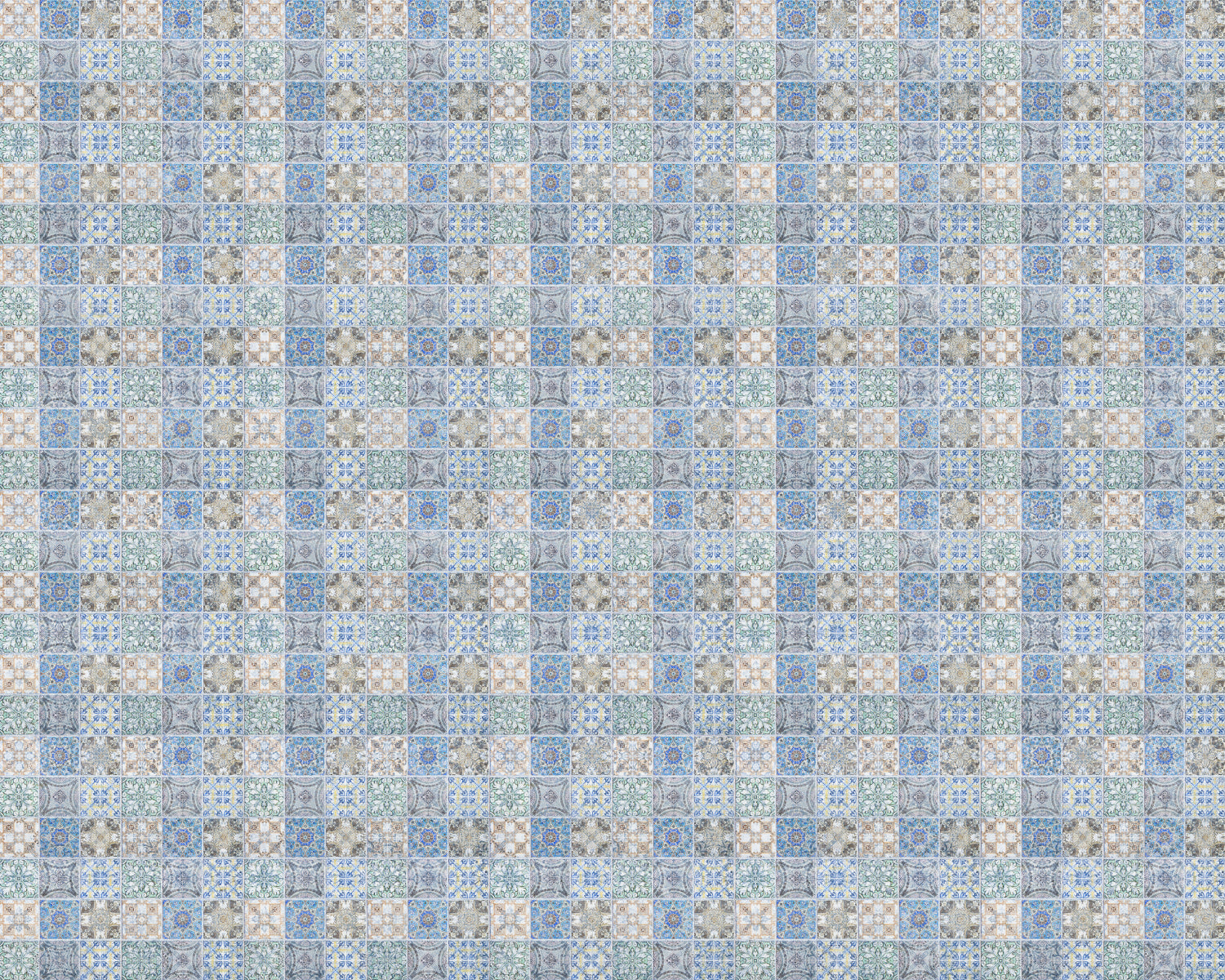 Toilettenrückwand Patchwork