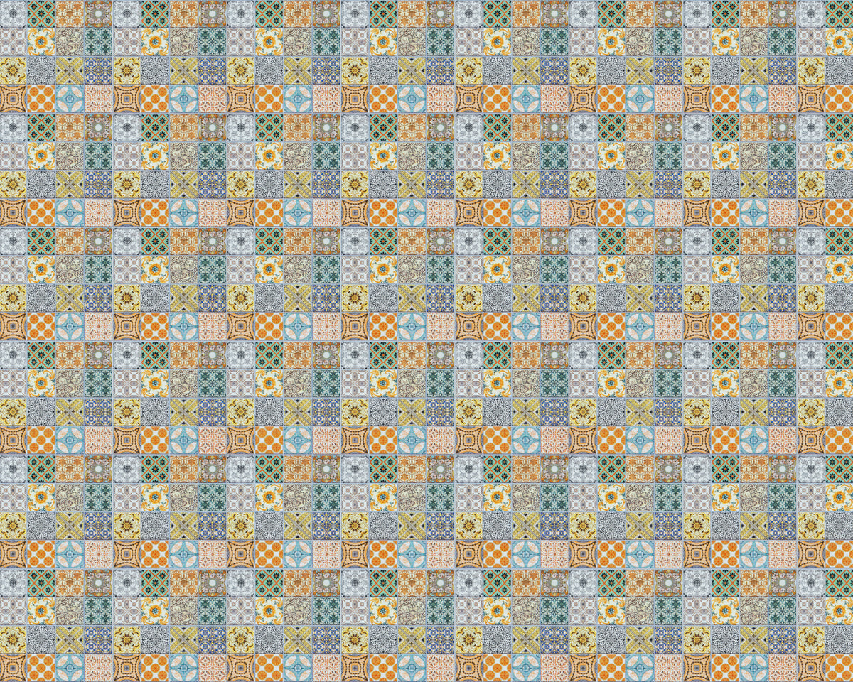 Toilettenrückwand Patchwork