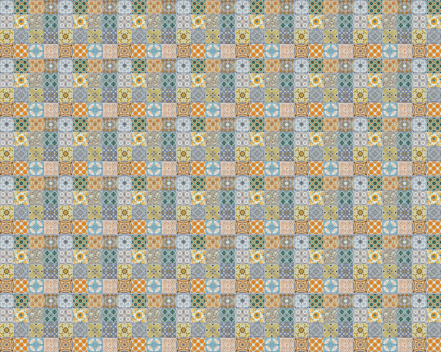 Toilettenrückwand Patchwork