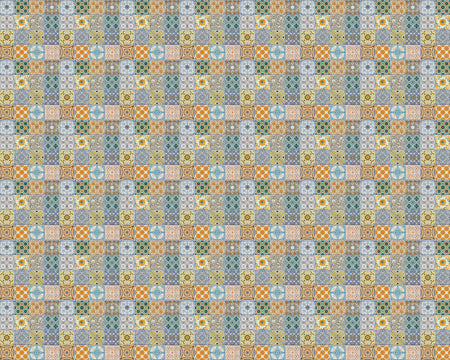 Toilettenrückwand Patchwork