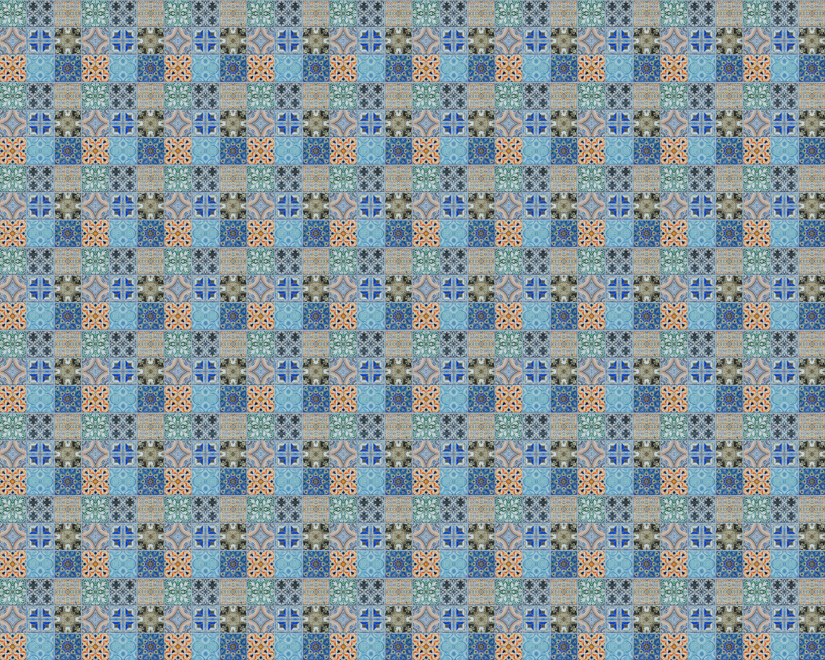 Toilettenrückwand Patchwork