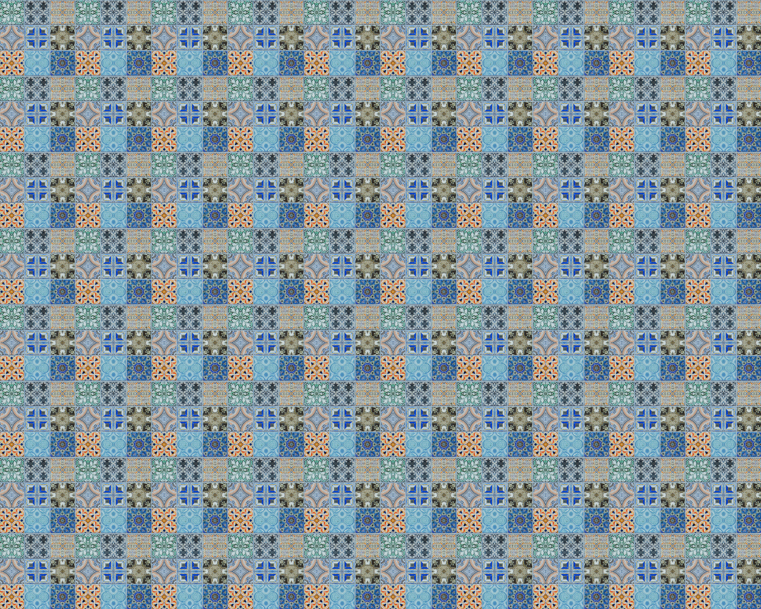 Toilettenrückwand Patchwork