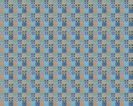 Toilettenrückwand Patchwork