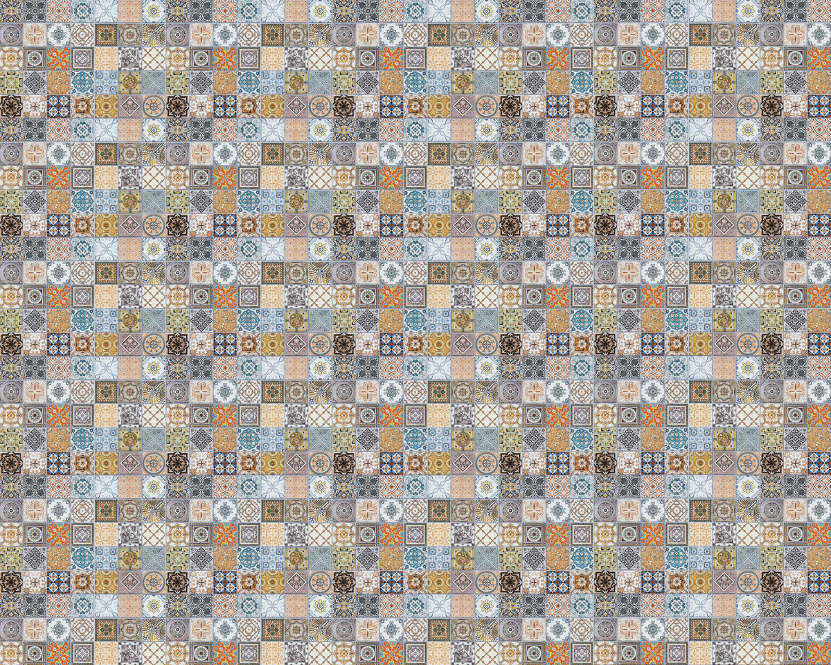 Toilettenrückwand Patchwork