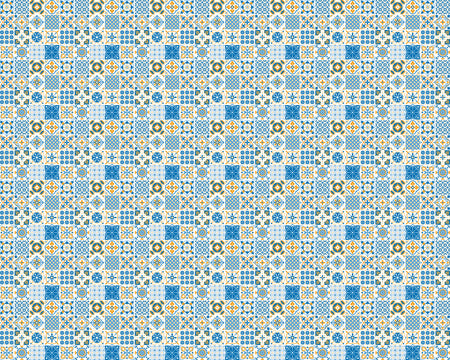 Toilettenrückwand Patchwork