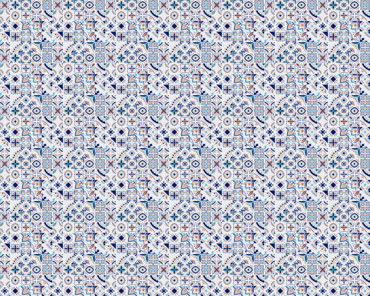 Toilettenrückwand Patchwork