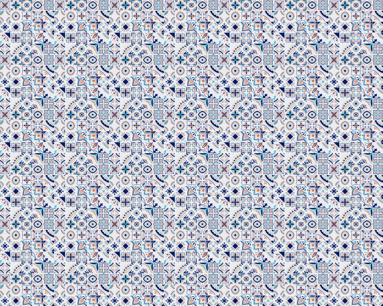 Toilettenrückwand Patchwork