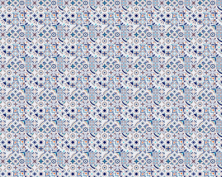 Toilettenrückwand Patchwork