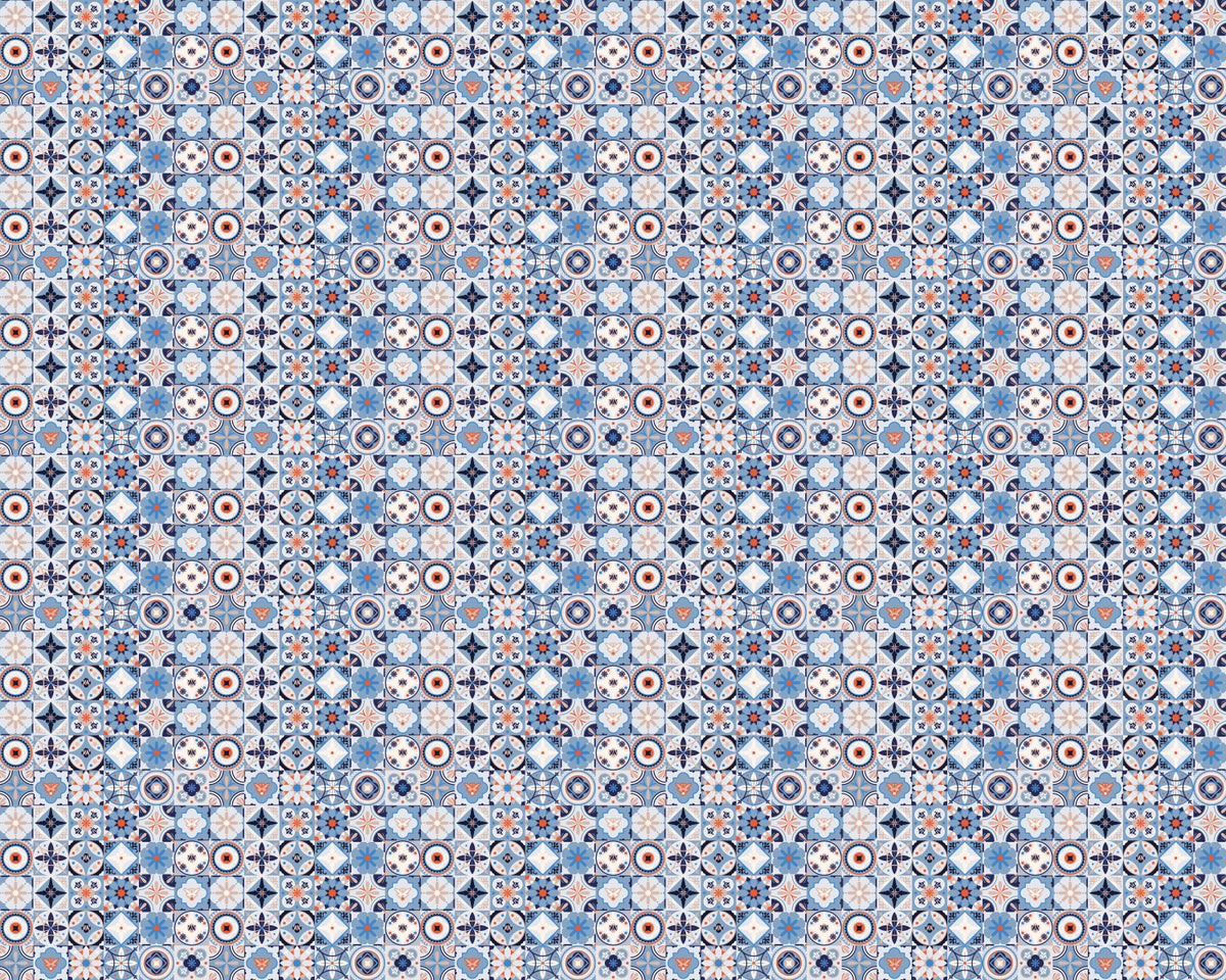 Toilettenrückwand Patchwork