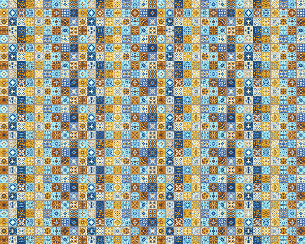 Toilettenrückwand Patchwork
