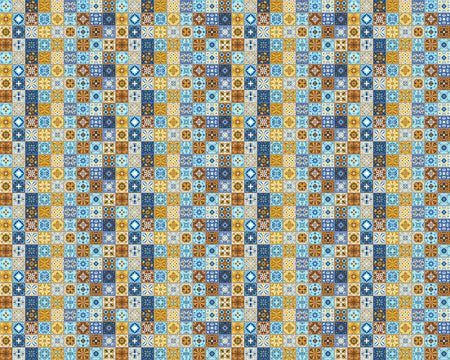Toilettenrückwand Patchwork