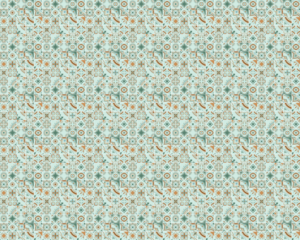 Toilettenrückwand Patchwork