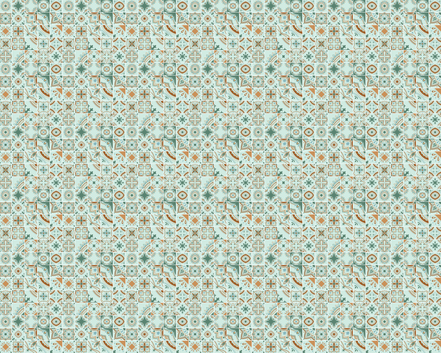 Toilettenrückwand Patchwork