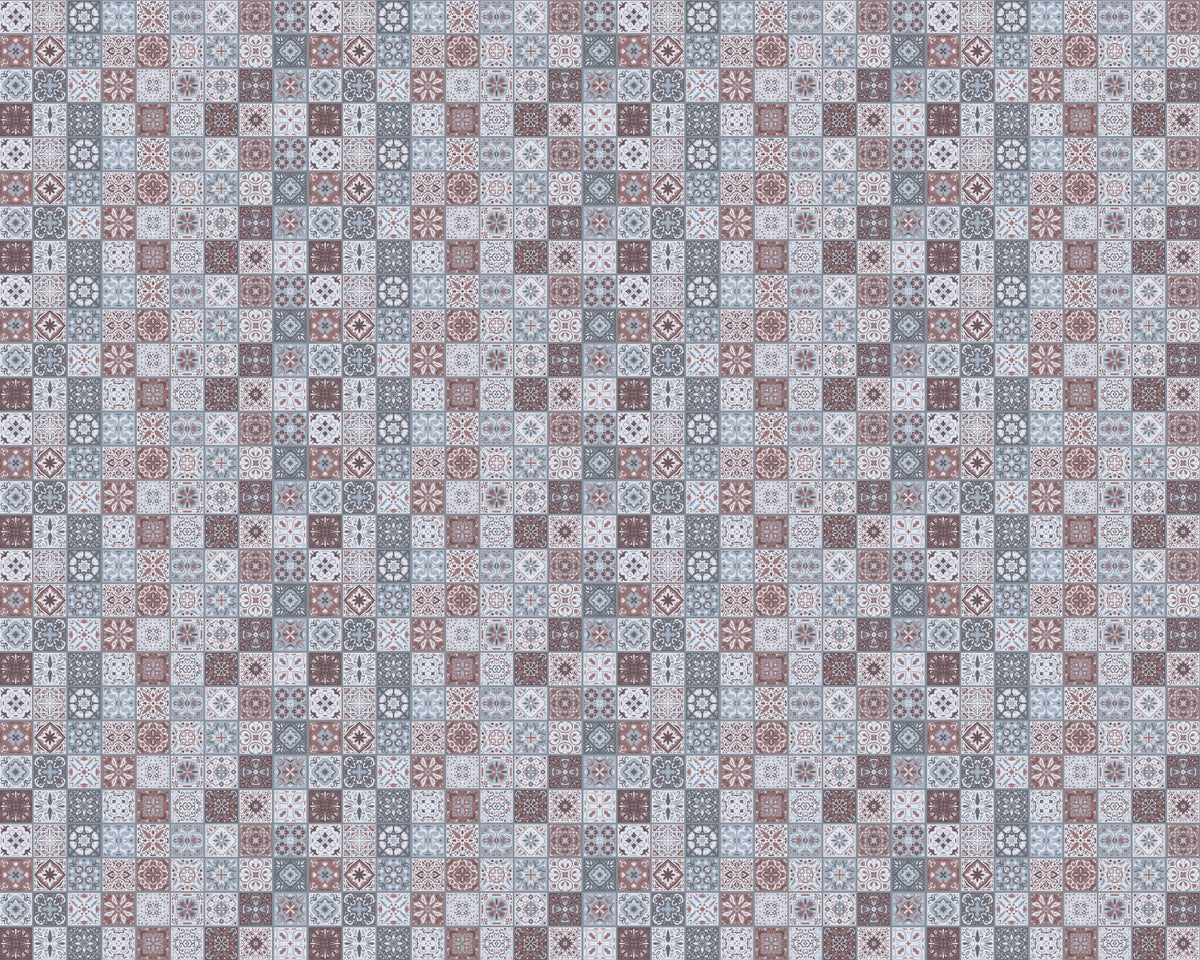 Toilettenrückwand Patchwork