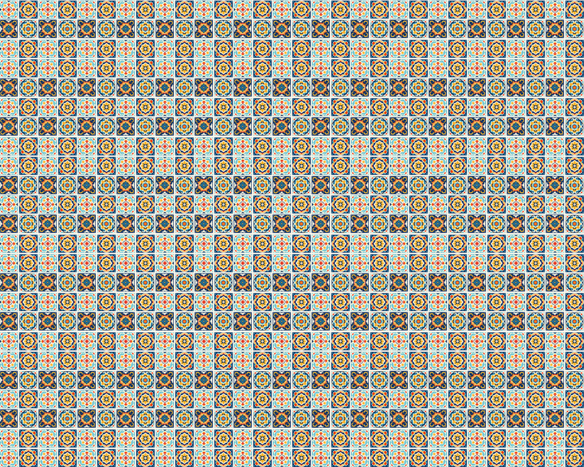 Toilettenrückwand Patchwork