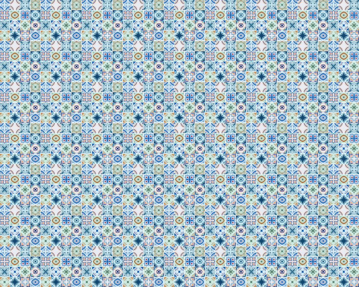 Toilettenrückwand Patchwork