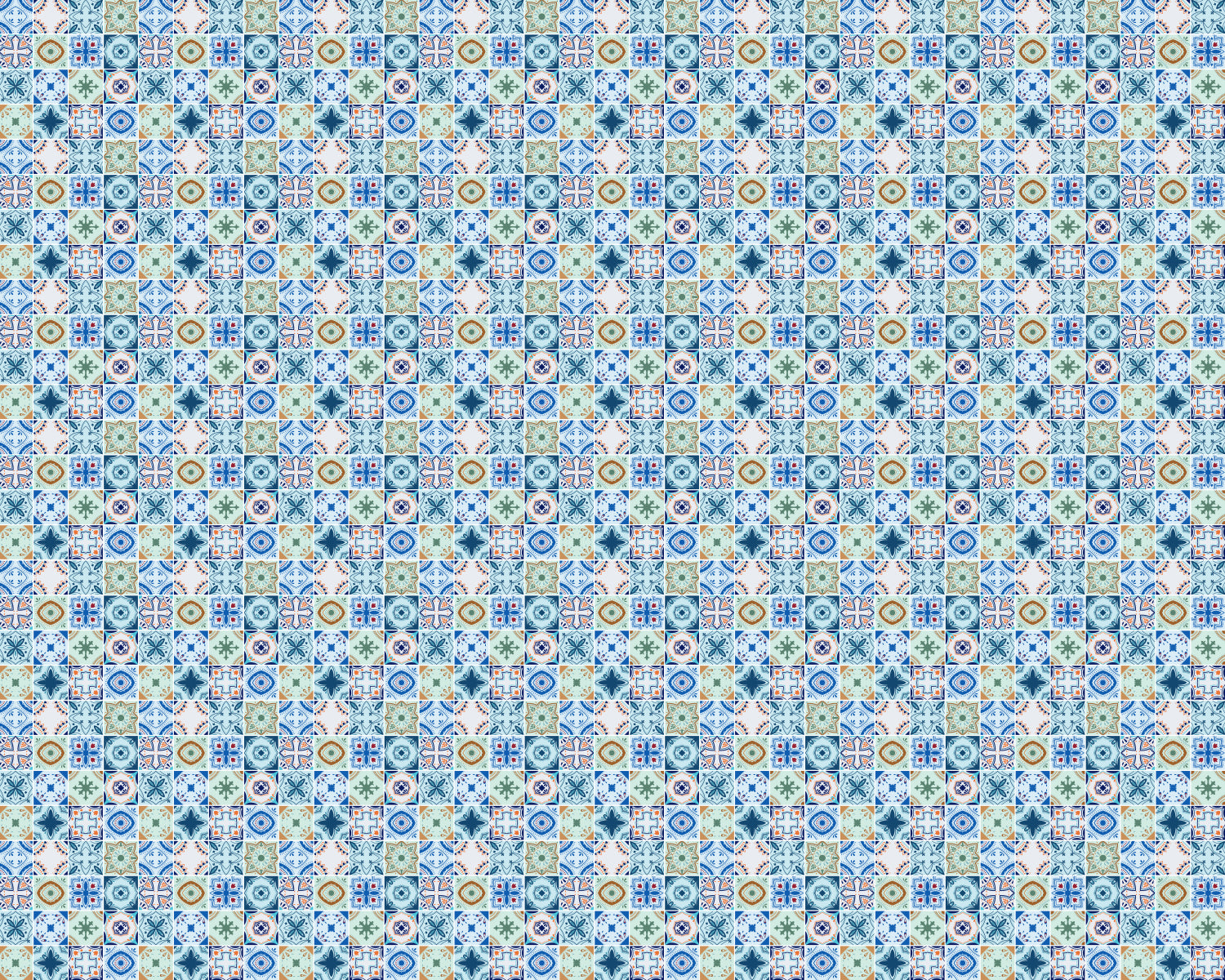 Toilettenrückwand Patchwork