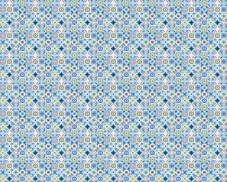 Toilettenrückwand Patchwork