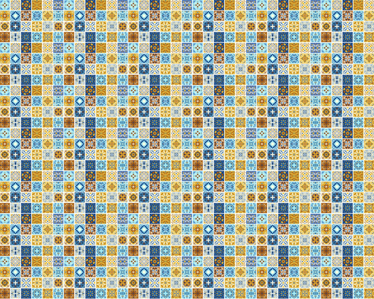 Toilettenrückwand Patchwork