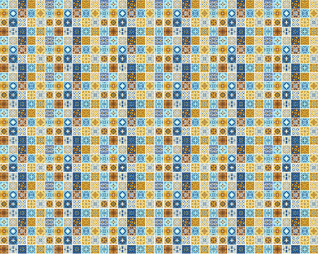 Toilettenrückwand Patchwork