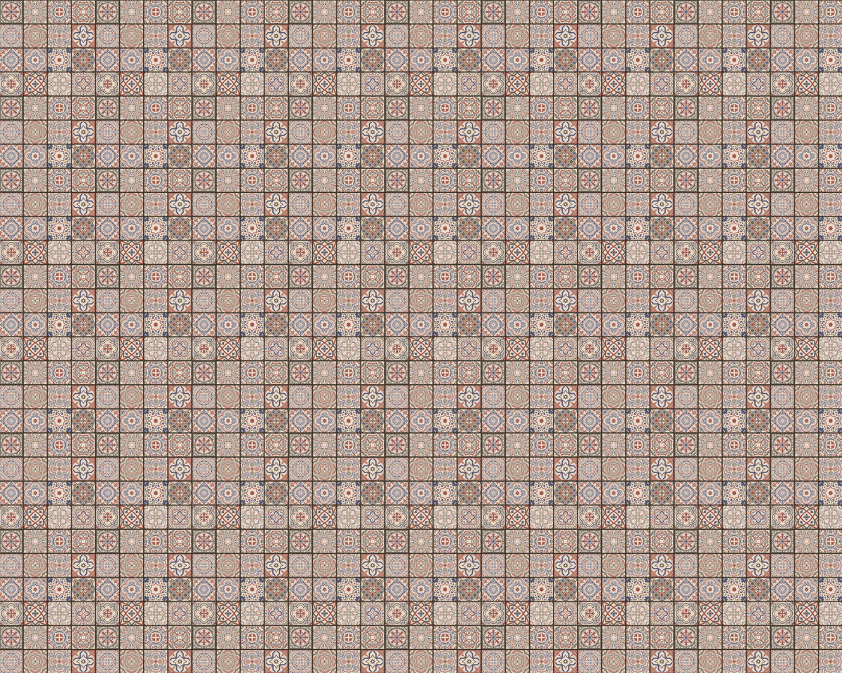Toilettenrückwand Patchwork