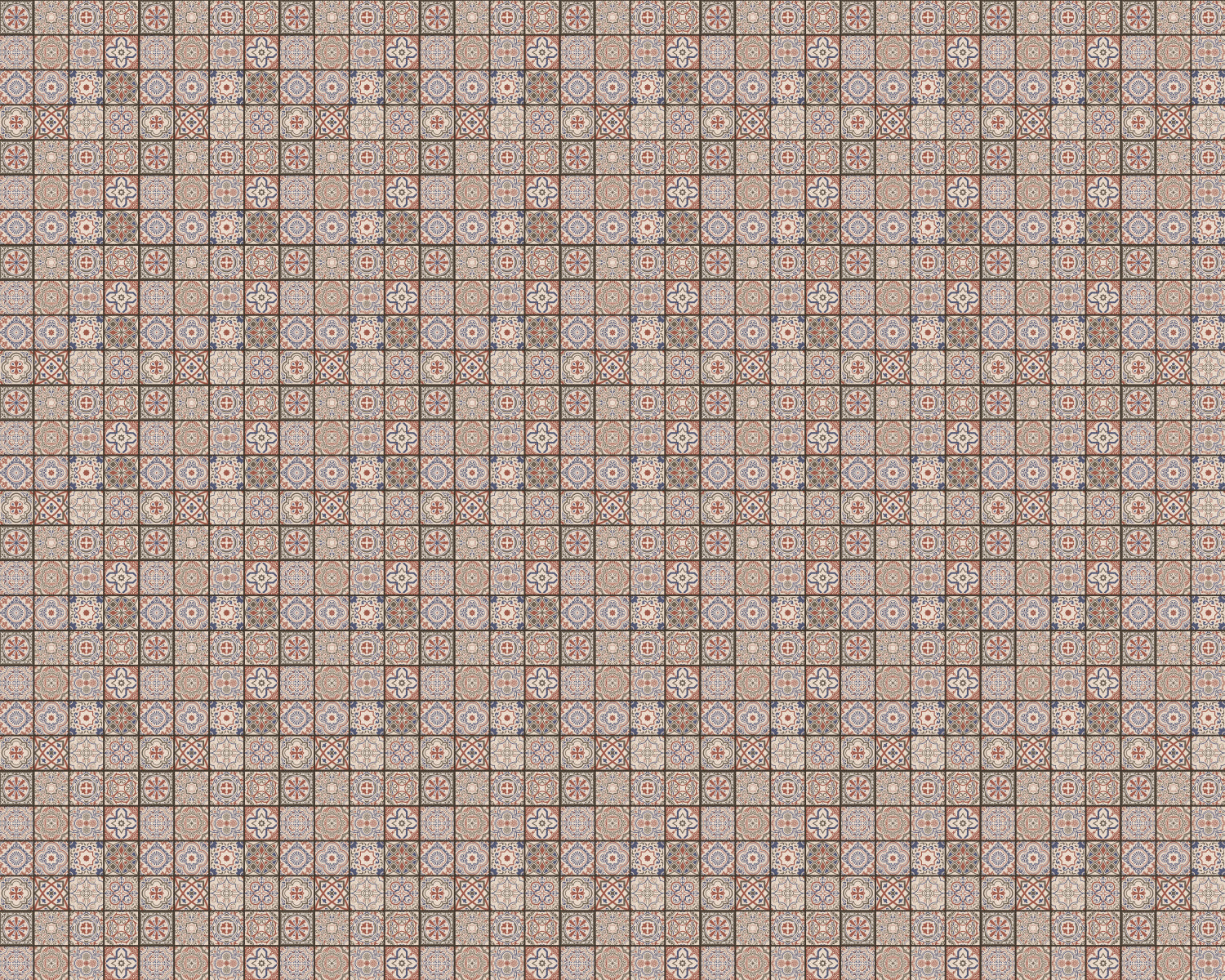 Toilettenrückwand Patchwork