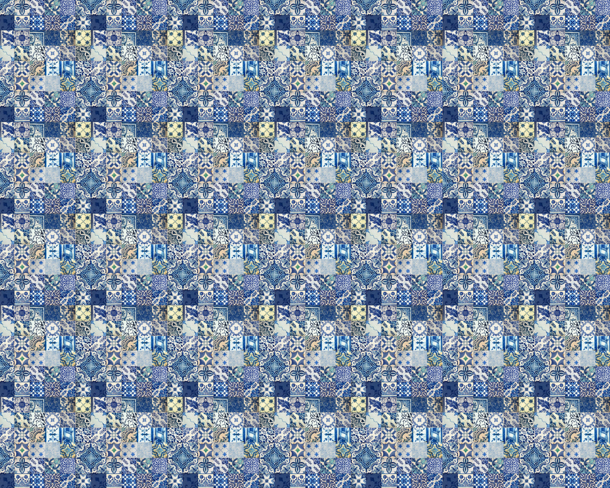 Toilettenrückwand Patchwork