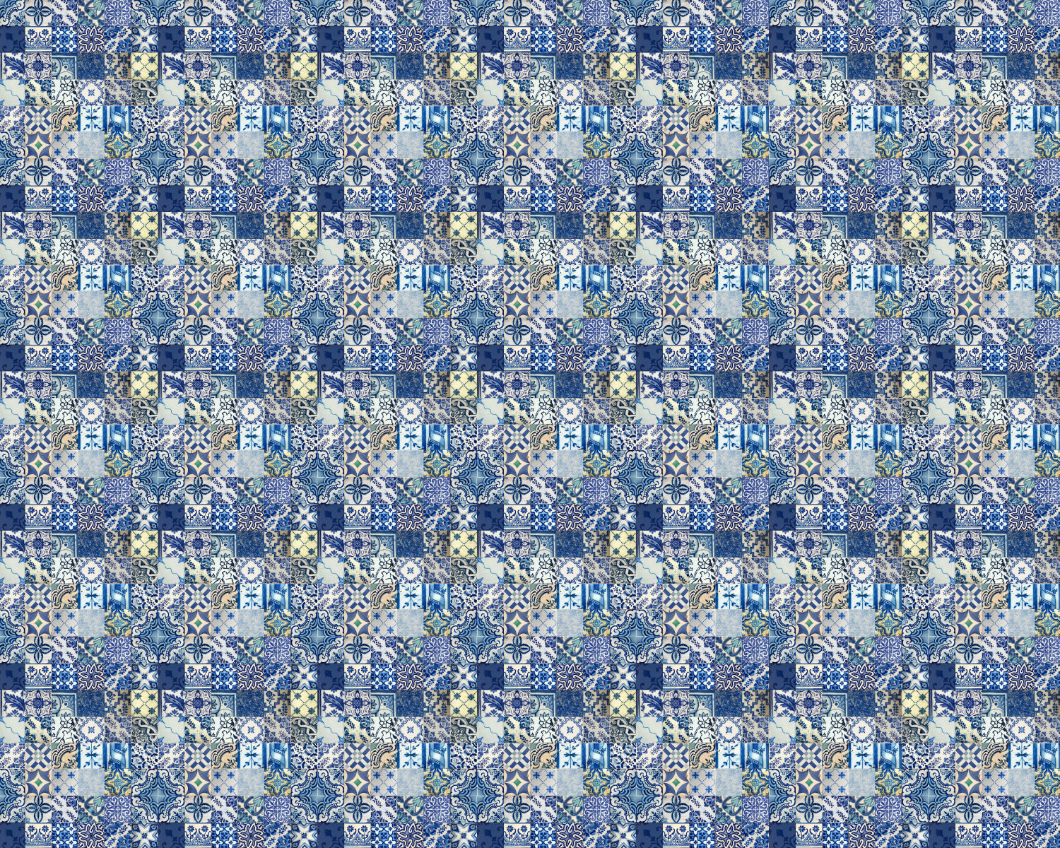 Toilettenrückwand Patchwork