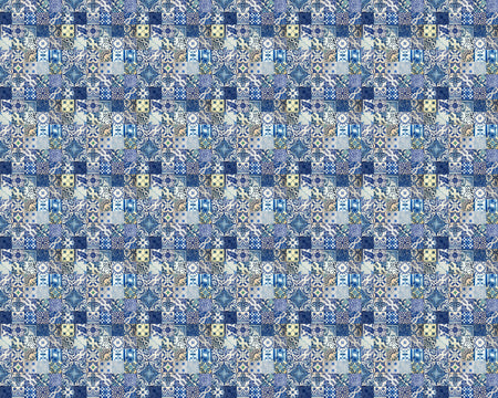 Toilettenrückwand Patchwork