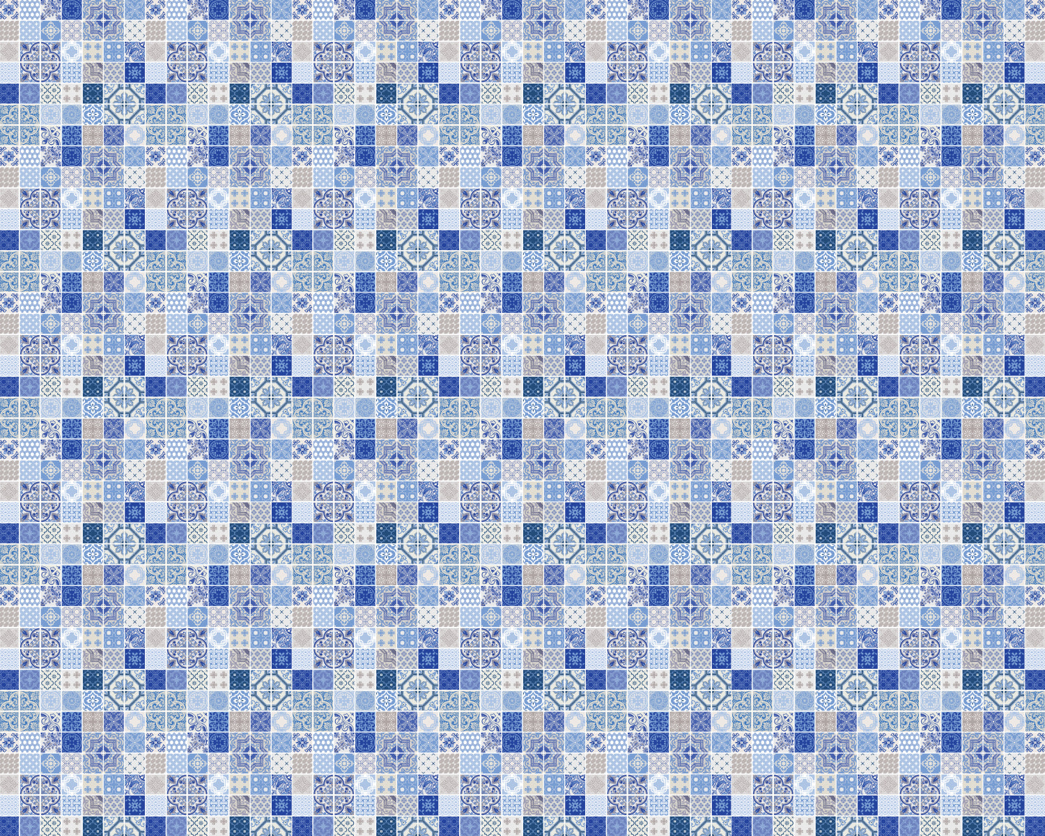 Toilettenrückwand Patchwork