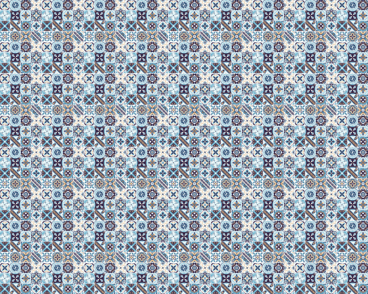 Toilettenrückwand Patchwork