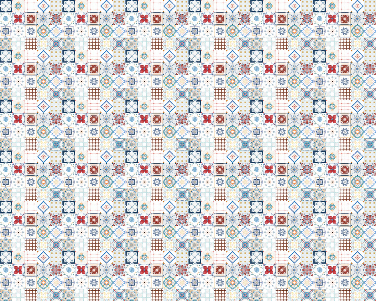 Toilettenrückwand Patchwork