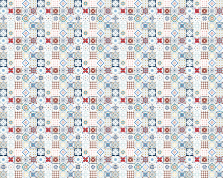 Toilettenrückwand Patchwork