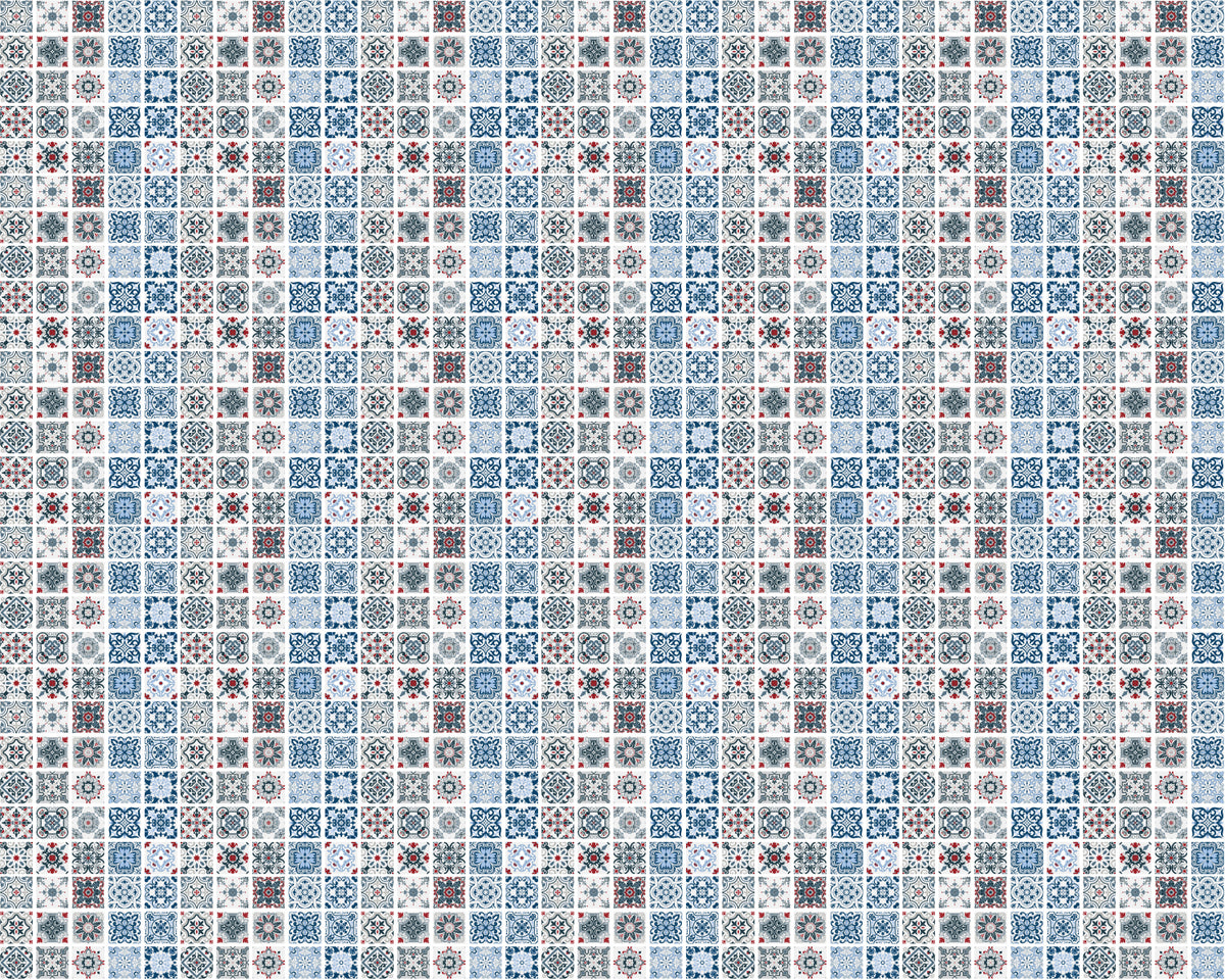 Toilettenrückwand Patchwork