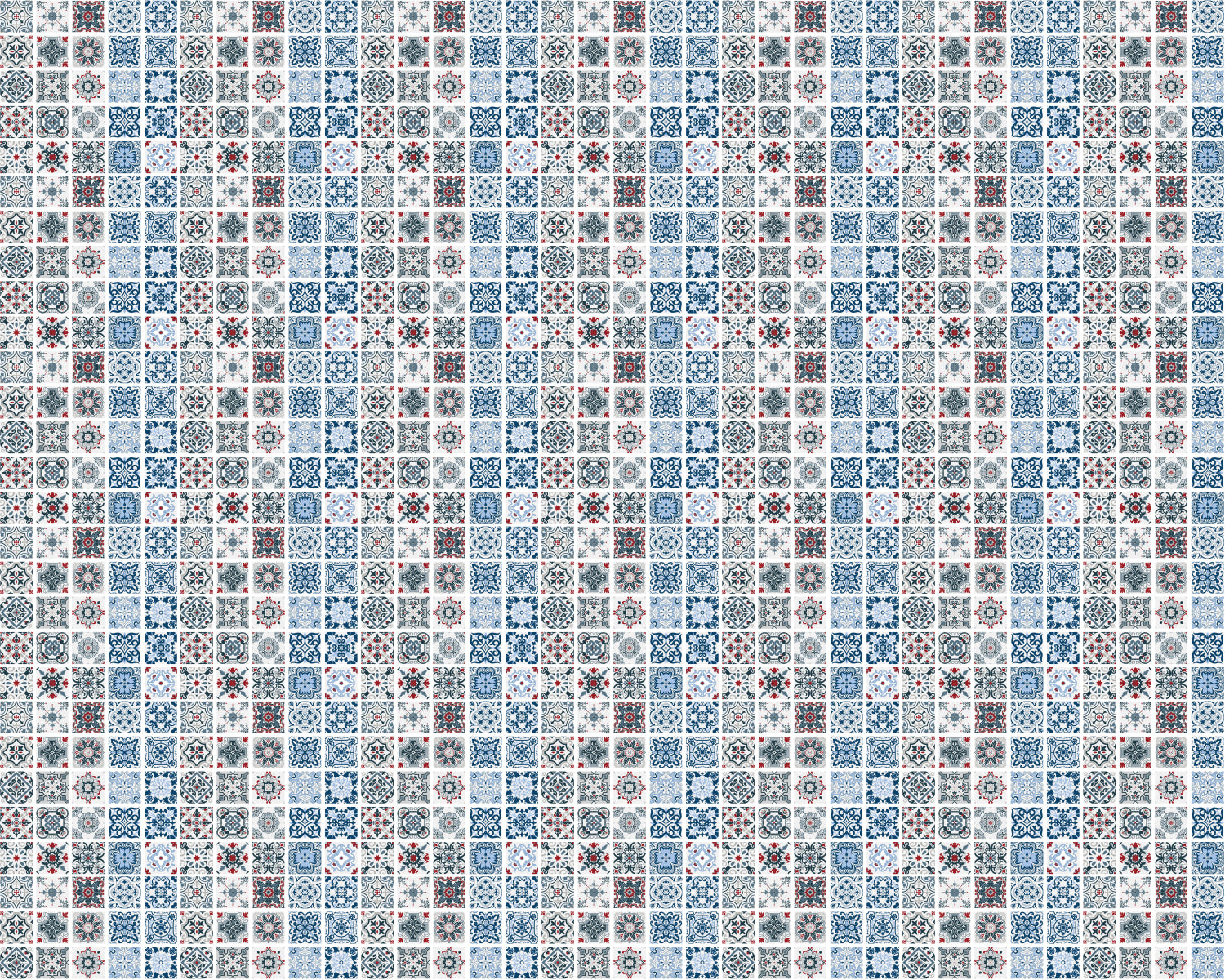 Toilettenrückwand Patchwork