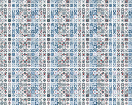 Toilettenrückwand Patchwork