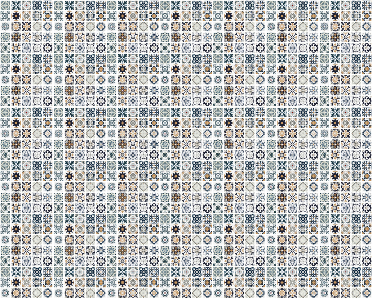 Toilettenrückwand Patchwork