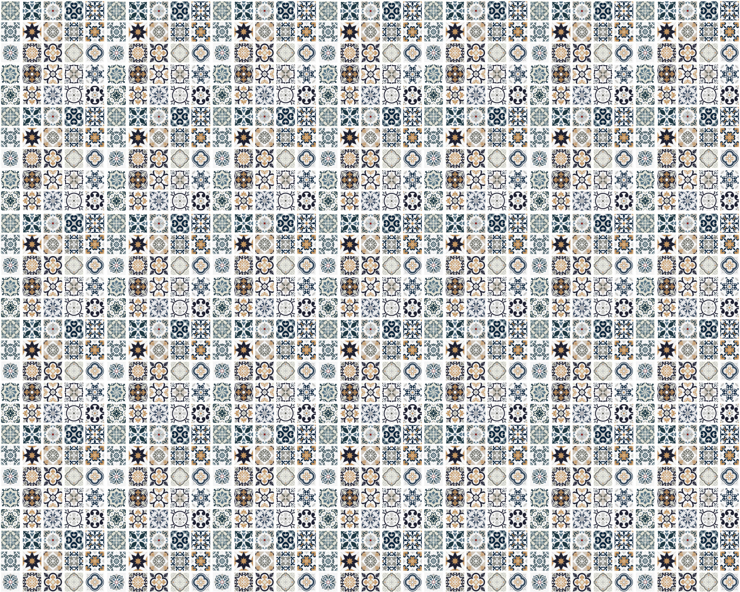Toilettenrückwand Patchwork