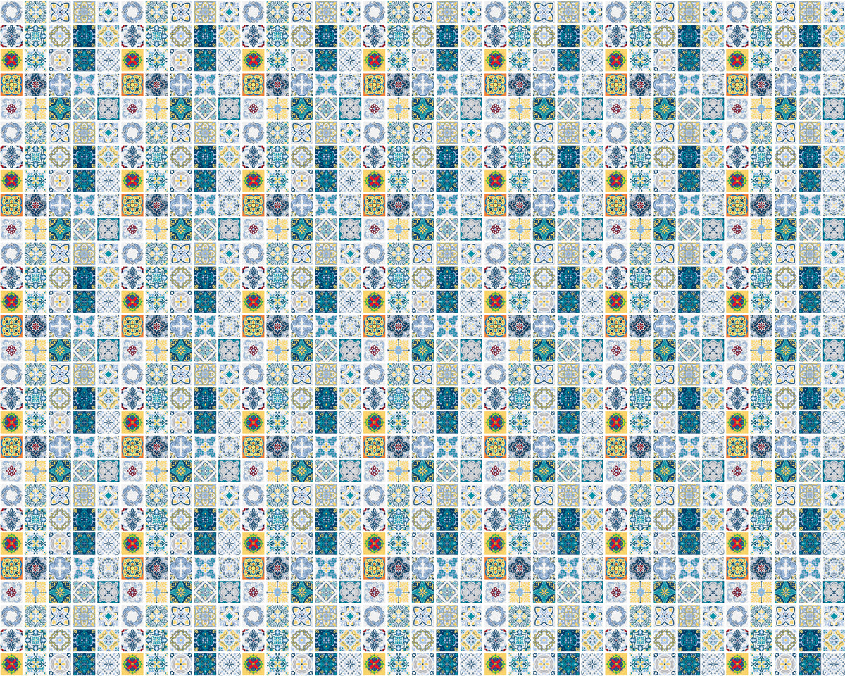 Toilettenrückwand Patchwork
