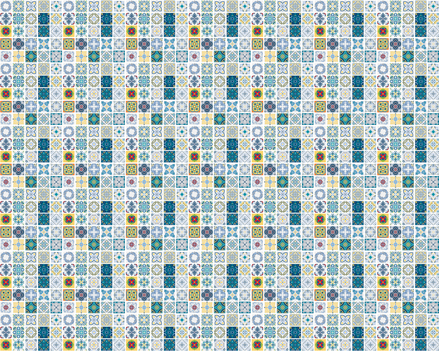 Toilettenrückwand Patchwork