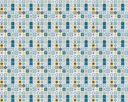 Toilettenrückwand Patchwork