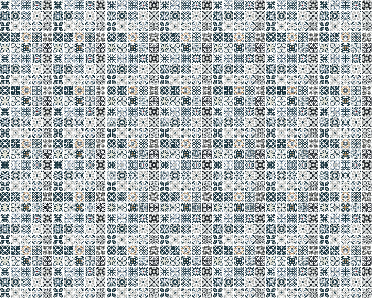 Toilettenrückwand Patchwork