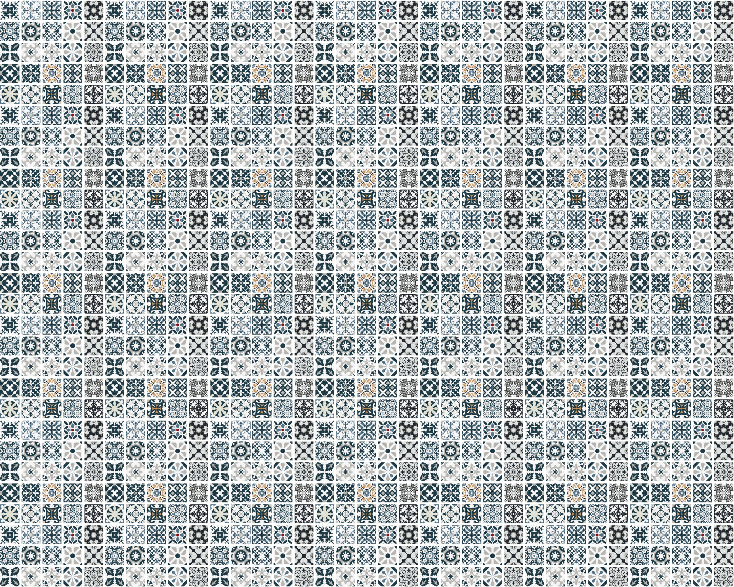 Toilettenrückwand Patchwork