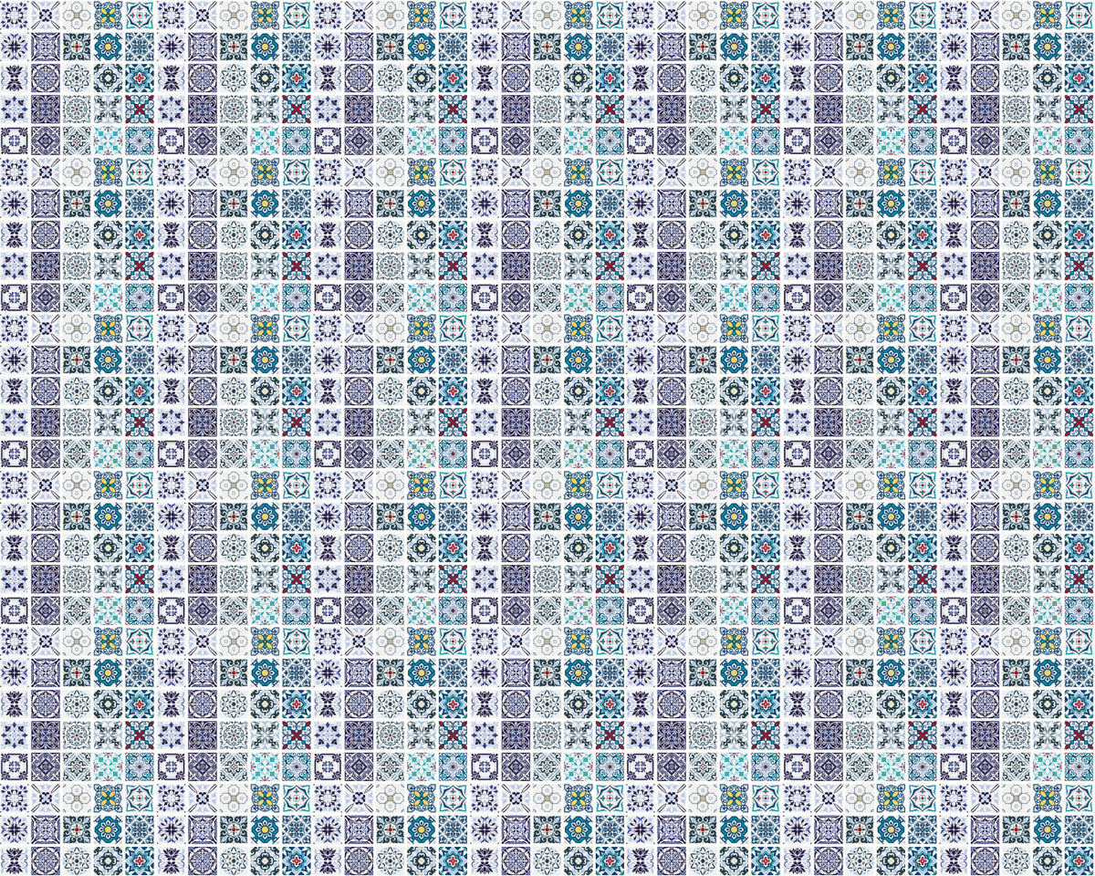 Toilettenrückwand Patchwork