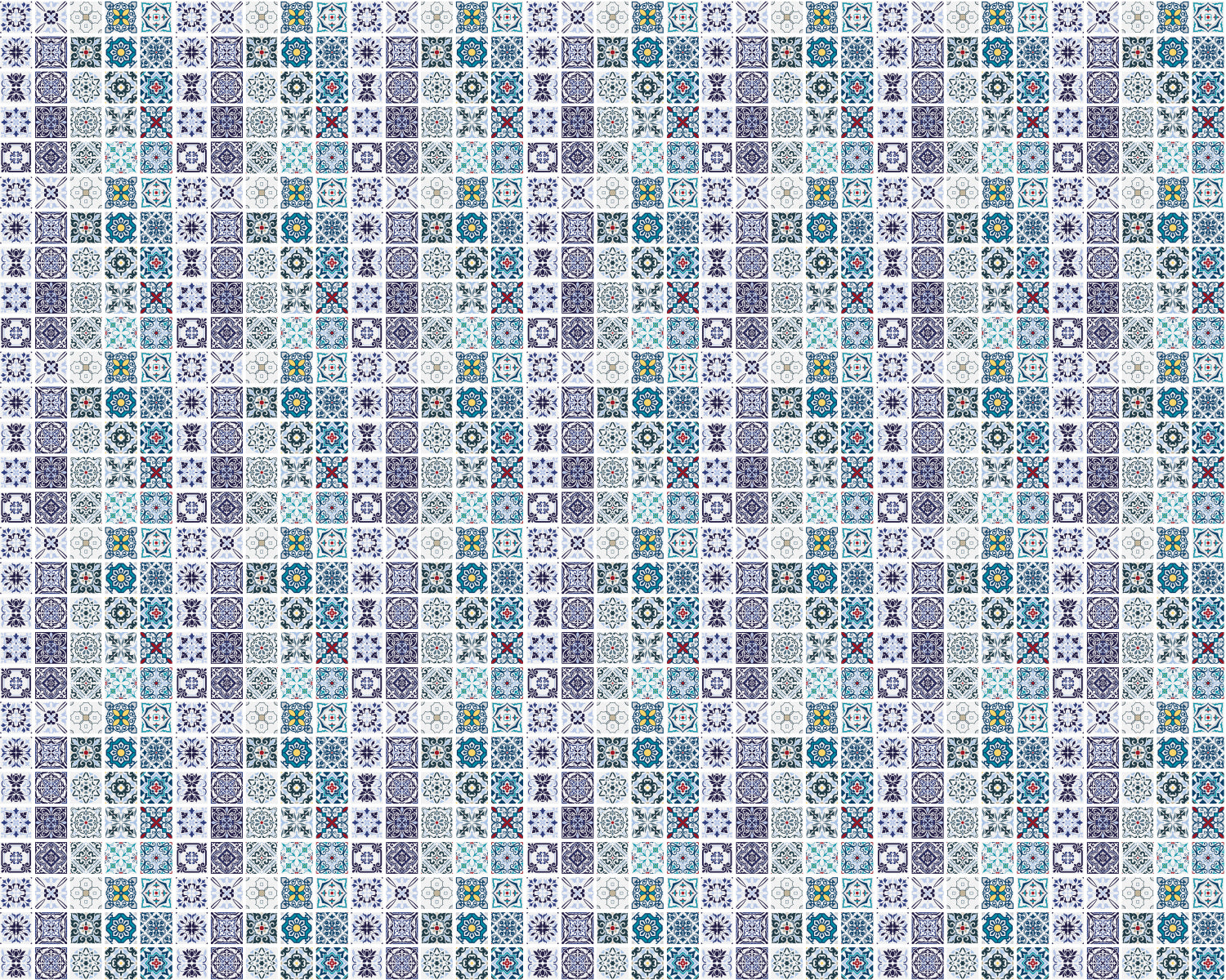 Toilettenrückwand Patchwork